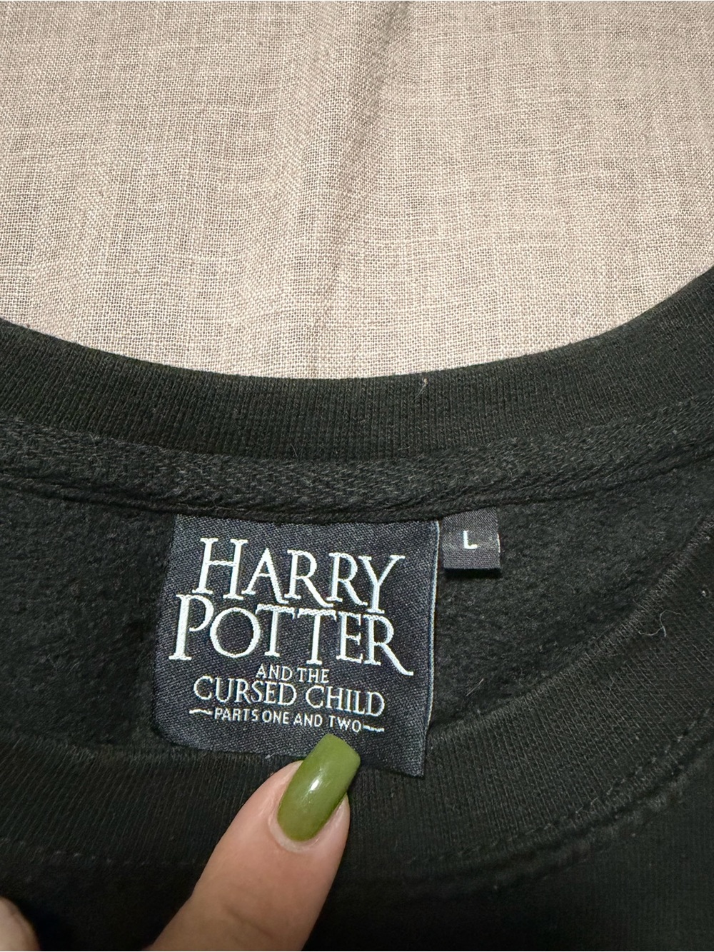 Harry Potter Cursed Child Dark Mark Official Sweatshirt Size Large Goth Grunge - Picture 6 of 6